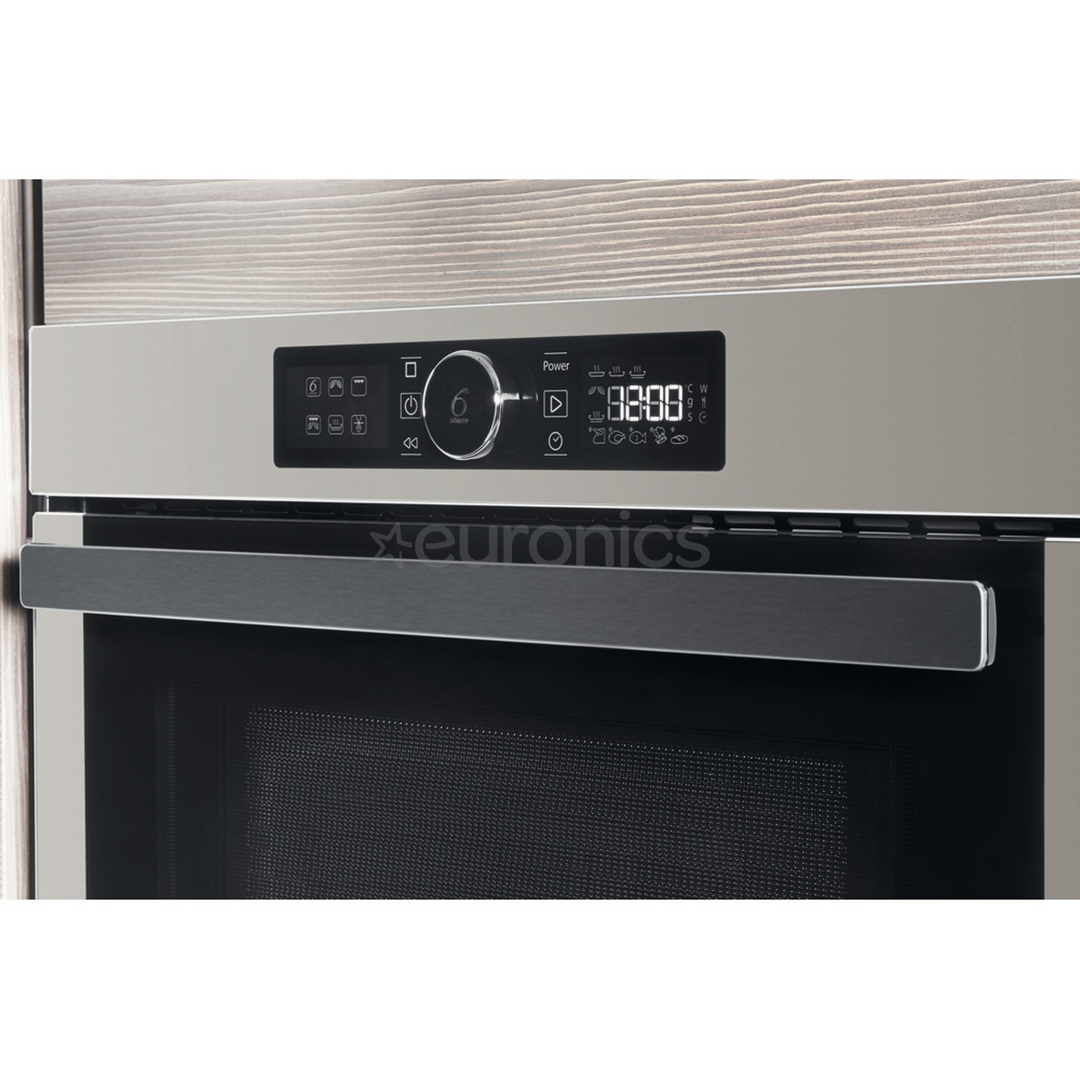 Whirlpool, 31 L, 1000 W, hõbedane - Integreeritav mikrolaineahi grilliga