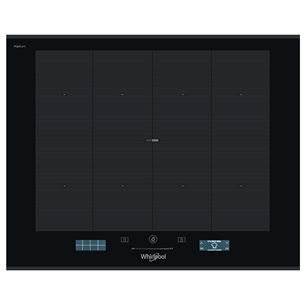 Whirlpool, width 65 cm, frameless, black - Built-in Induction Hob SMP658CBTIXL