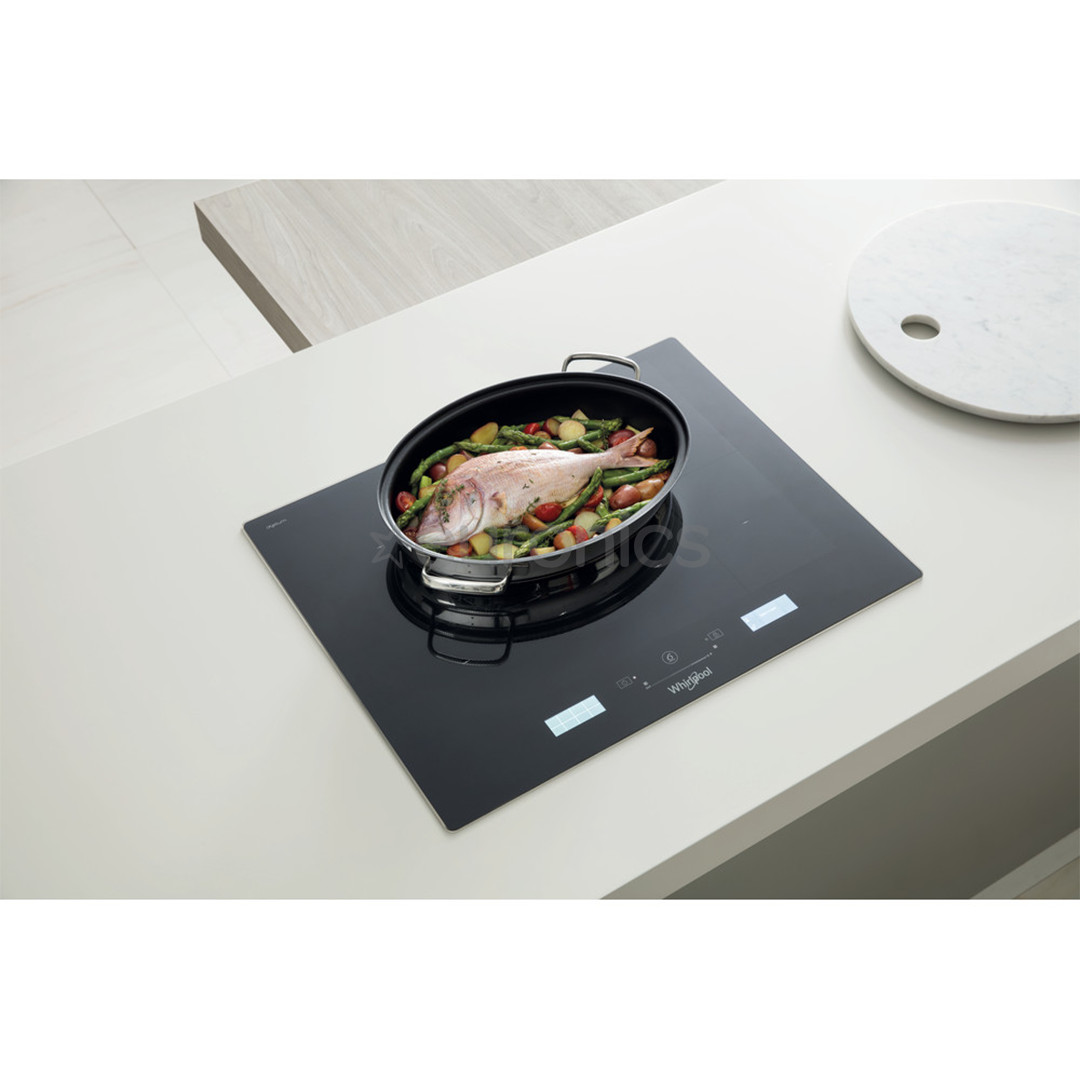 Whirlpool, width 65 cm, frameless, black - Built-in Induction Hob