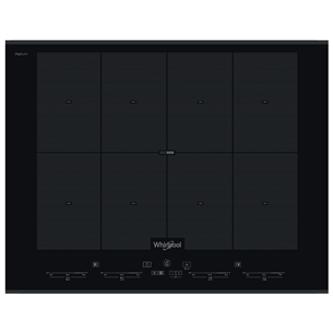 Whirlpool, width 65 cm, frameless, black - Built-in Induction Hob SMO658CBTIXL