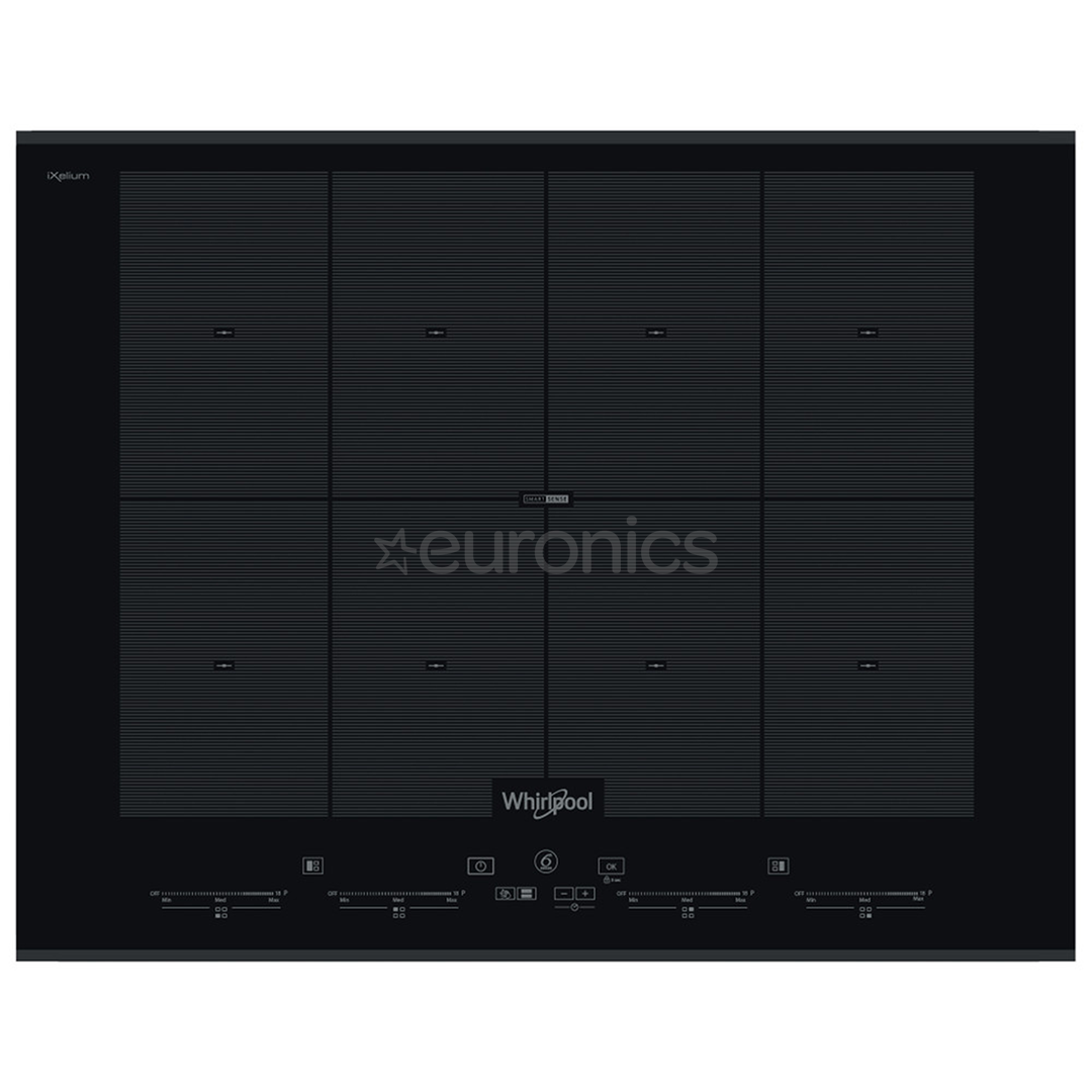 Whirlpool, width 65 cm, frameless, black - Built-in Induction Hob