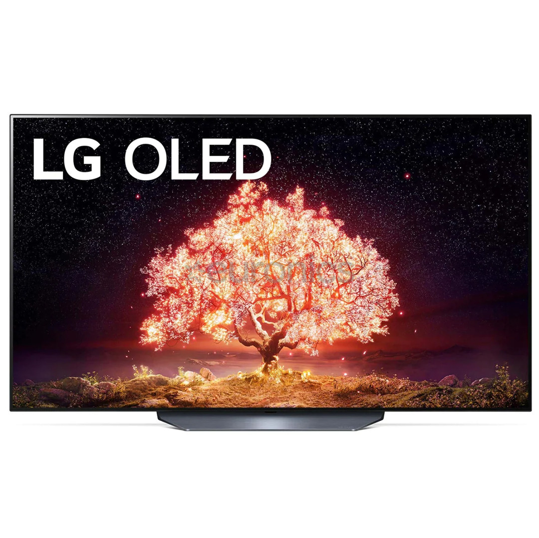 LG OLED 4K UHD, 55'', central stand, gray - TV