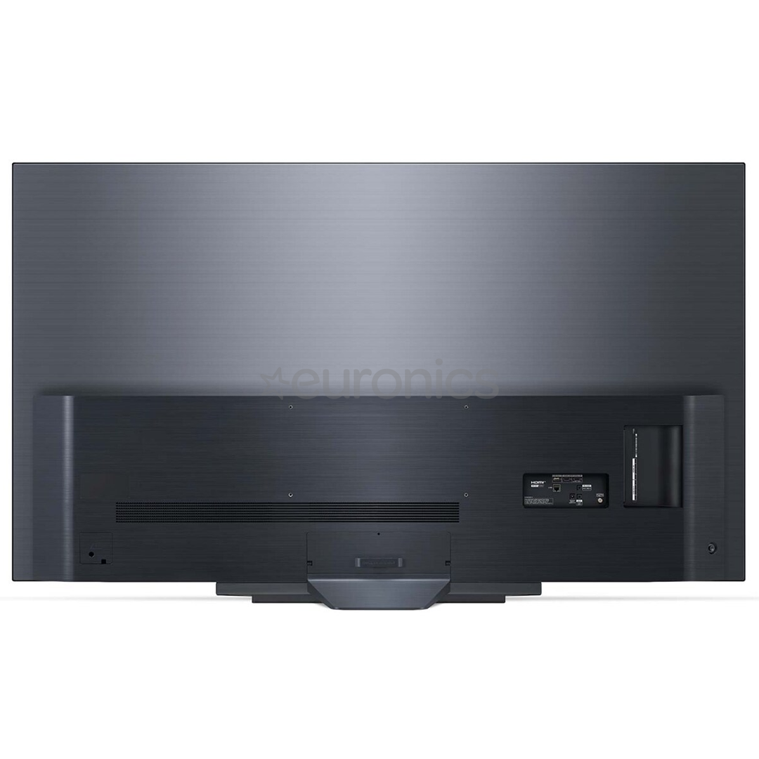 LG OLED 4K UHD, 55'', central stand, gray - TV
