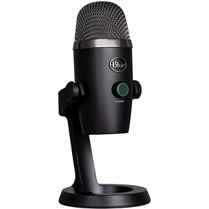 Blue Yeti Nano, 3,5 mm, USB, must - Mikrofon 988-000401