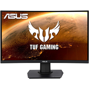 ASUS TUF GAMING VG24VQE, 24'', FHD, LED VA, 165 Hz, nõgus, must - Monitor