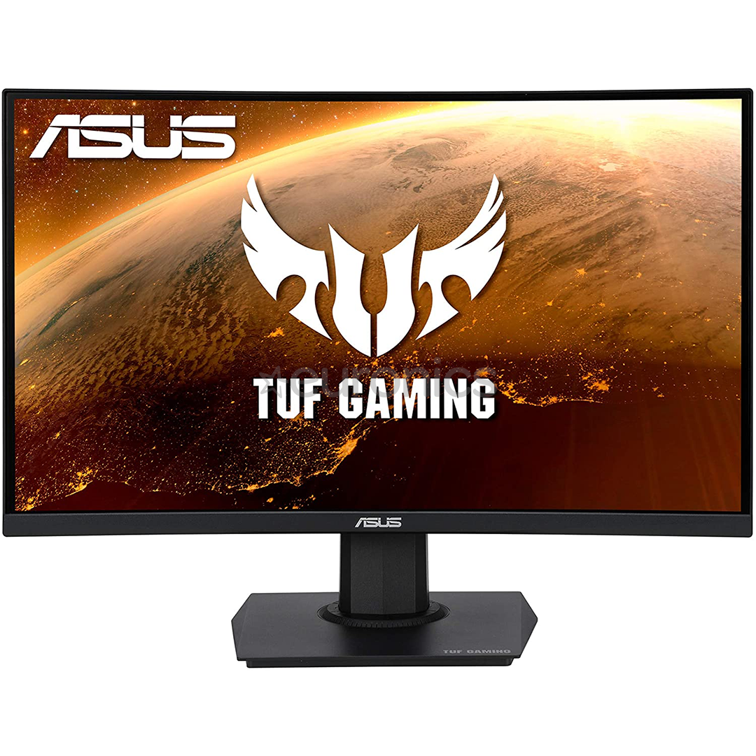 ASUS TUF GAMING VG24VQE, 24'', FHD, LED VA, 165 Hz, nõgus, must - Monitor
