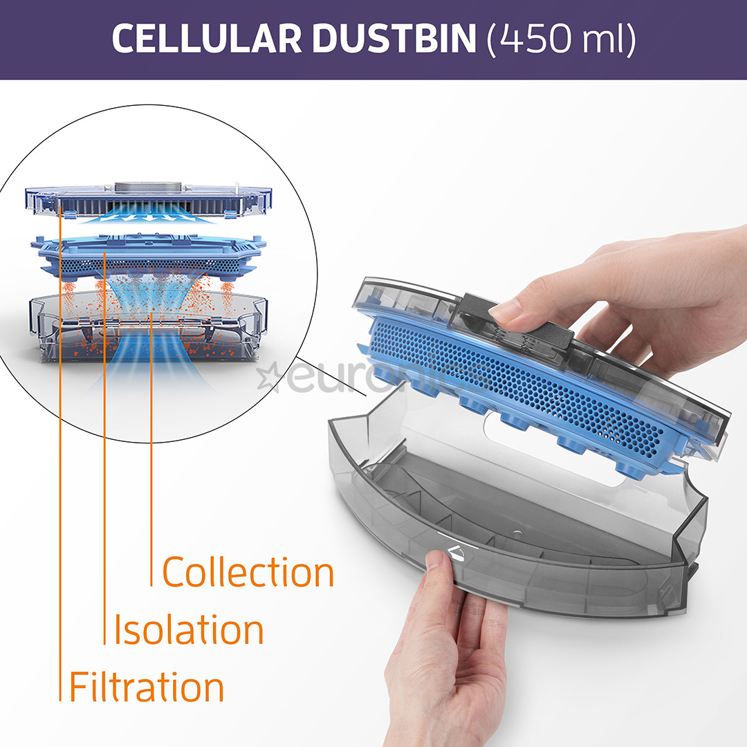 Robottolmuimeja Zaco A9s Pro kuiv- ja märgpuhastus