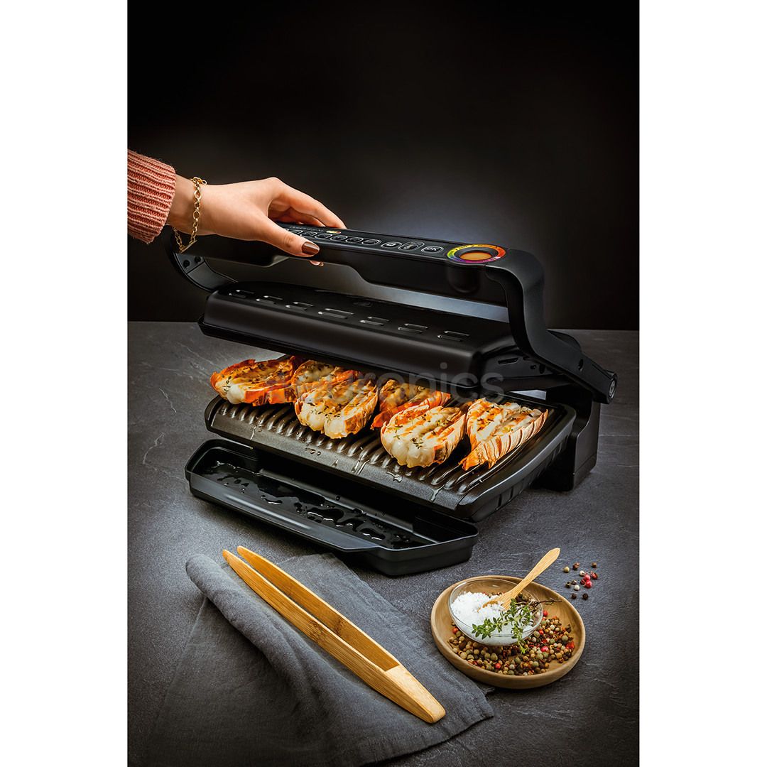 Tefal Optigrill+XL, 2100 Вт, черный - Электрический гриль