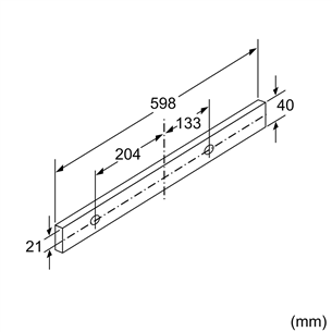 Bosch, 388 m³/h, width 59.8 cm, silver - Built-in Cooker Hood