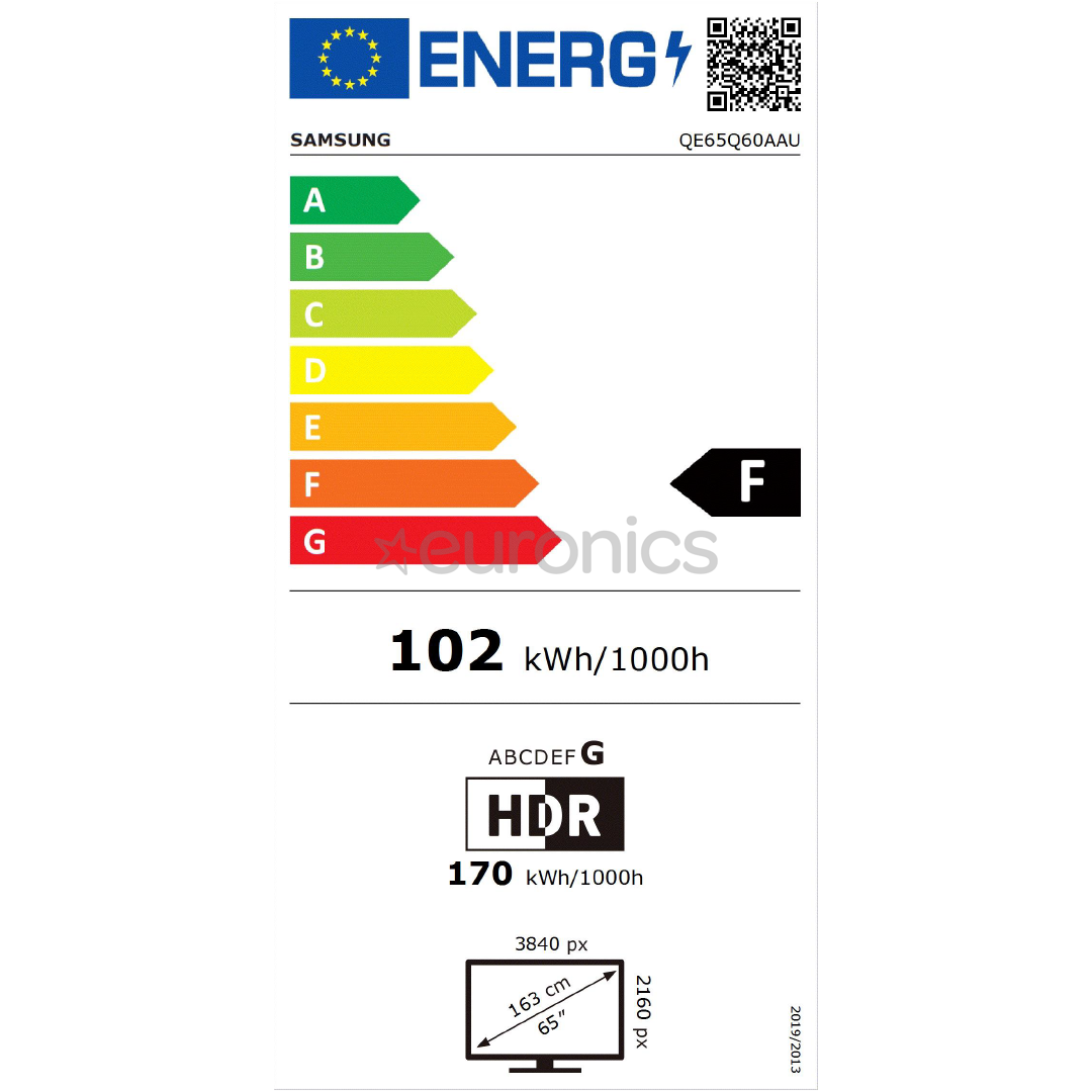 Samsung AirSlim QLED 4K UHD, 65'', feet stand, black - TV