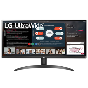 LG UltraWide 29WP500, 29'', FHD, LED IPS, 75 Гц, черный - Монитор
