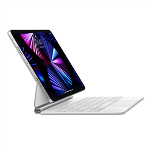 Apple Magic Keyboard, iPad Air (4. gen, 2020), iPad Air (5. gen, 2022), iPad Pro 11'', INT, valge - Klaviatuur