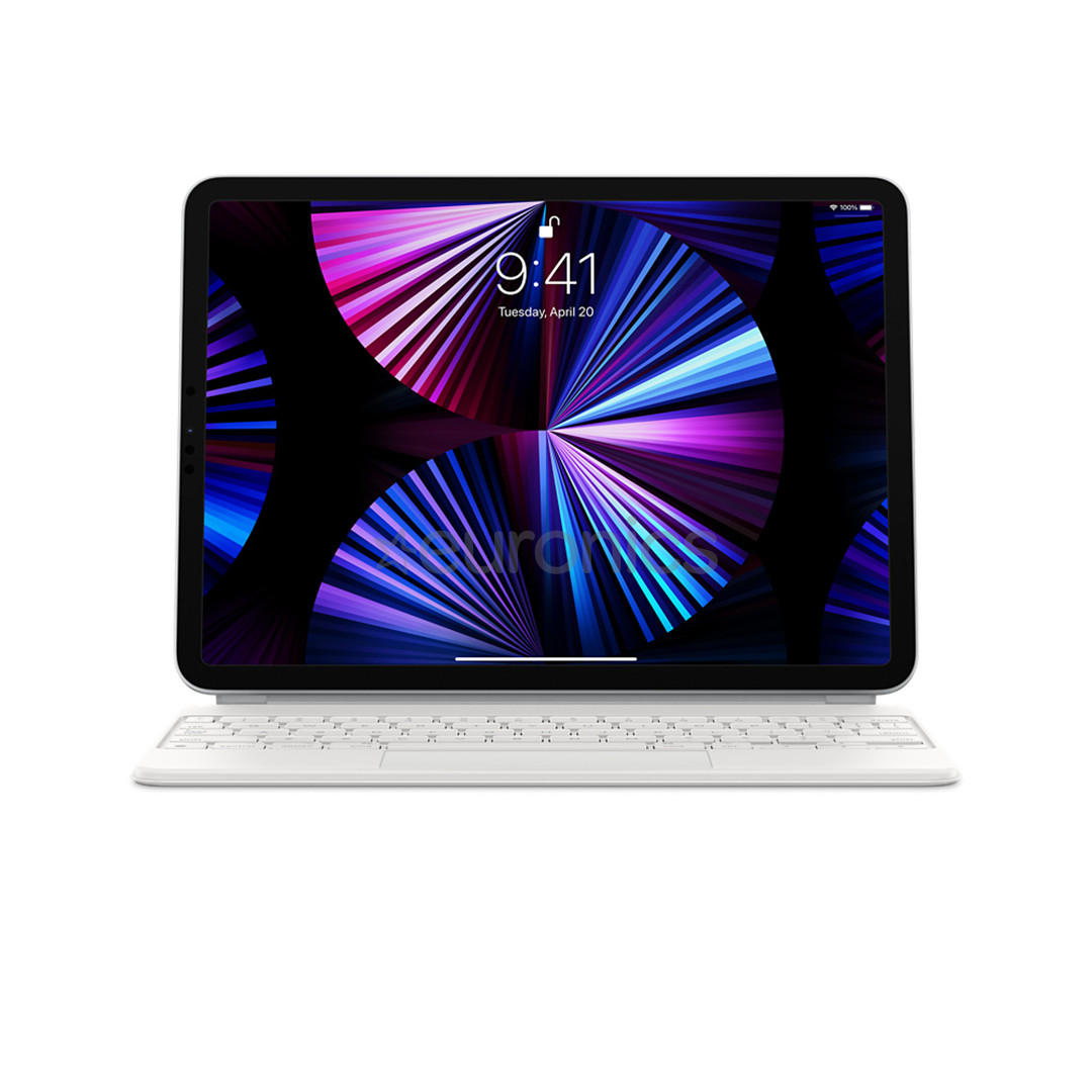 Apple Magic Keyboard for iPad Air (4th gen, 2020), iPad Air (5th gen, 2022), iPad Pro 11'', RUS, white - Keyboard