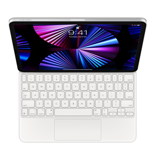 Apple Magic Keyboard, iPad Air (4. gen, 2020), iPad Air (5. gen, 2022), iPad Pro 11'', SWE, valge - Klaviatuur MJQJ3S/A