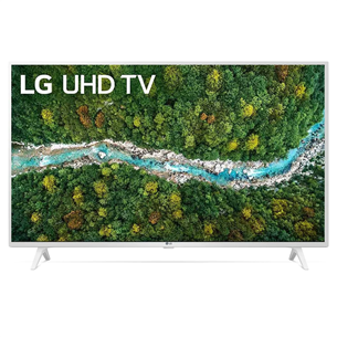 LG LCD 4K UHD, 43'', feet stand, white - TV