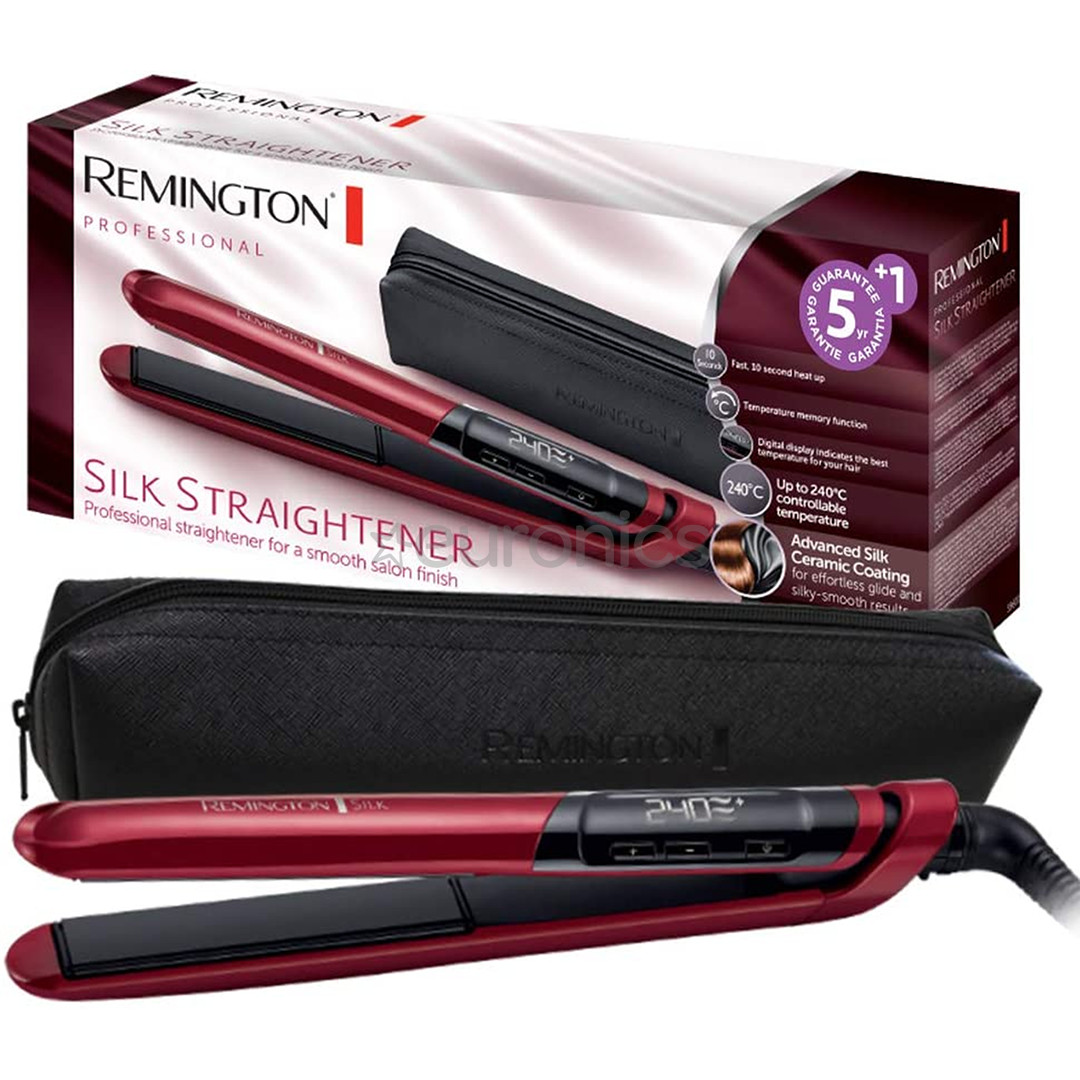 Remington Silk,150-235°C, red/black - Hair straightener
