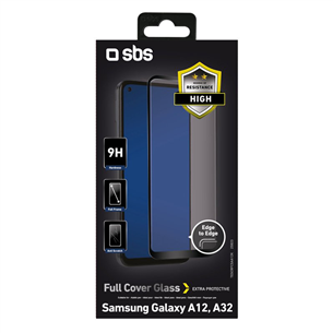 Samsung Galaxy A03/A12/A13 ekraanikaitseklaas SBS Full Glass