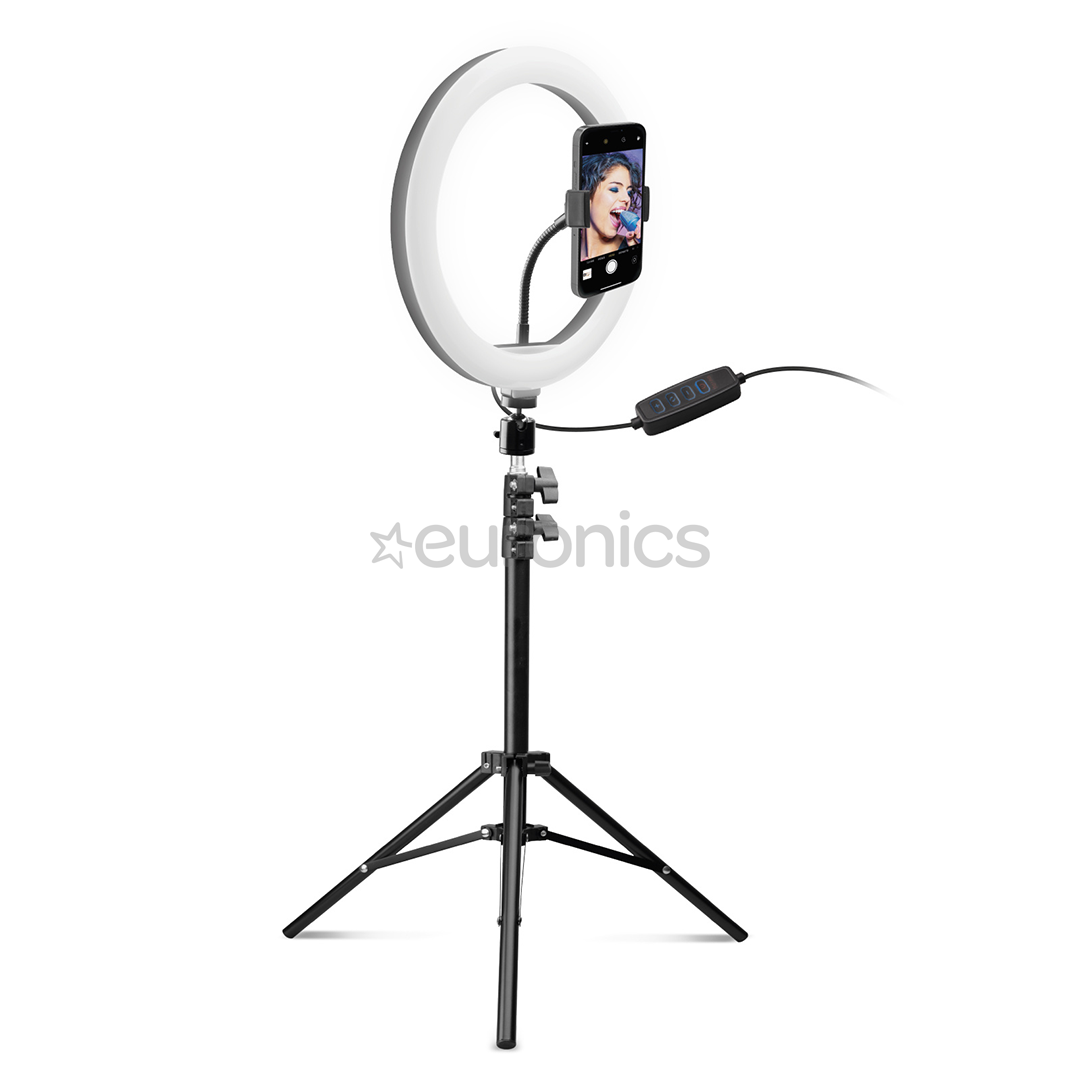 Ringvalgusega statiiv nutitelefonile SBS 10''