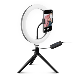 Штатив для смартфона с кольцевым светильником SBS 8'' TESELFIERING8