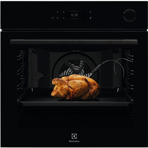 Electrolux, 72 L, pyrolytic cleaning, black - Built-in oven EOC8P39WZ