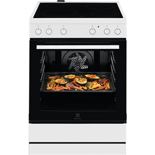 Electrolux SurroundCook, 73 л, белый - Отдельностоящая керамическая плита