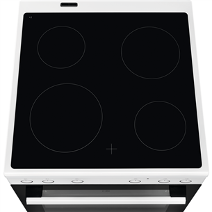 Electrolux SurroundCook, 73 л, белый - Отдельностоящая керамическая плита