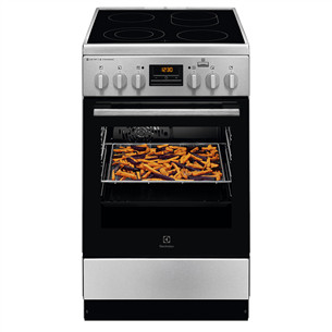 Electrolux, 58 L, inox - Freestanding Ceramic Cooker