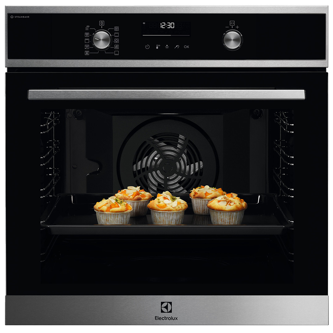 Electrolux SteamBake 600, pyrolytic cleaning, 72 L, inox - Built-in Oven