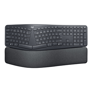 Logitech ERGO K860, US, must - Juhtmevaba klaviatuur