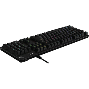 Logitech G512 Carbon Lightsynch, GX Red, US, must - Mehaaniline klaviatuur