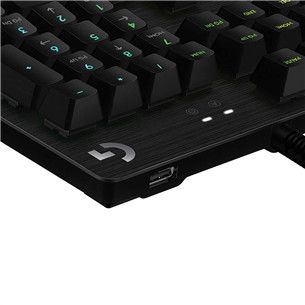Logitech G512 Carbon Lightsynch, GX Red, US, must - Mehaaniline klaviatuur