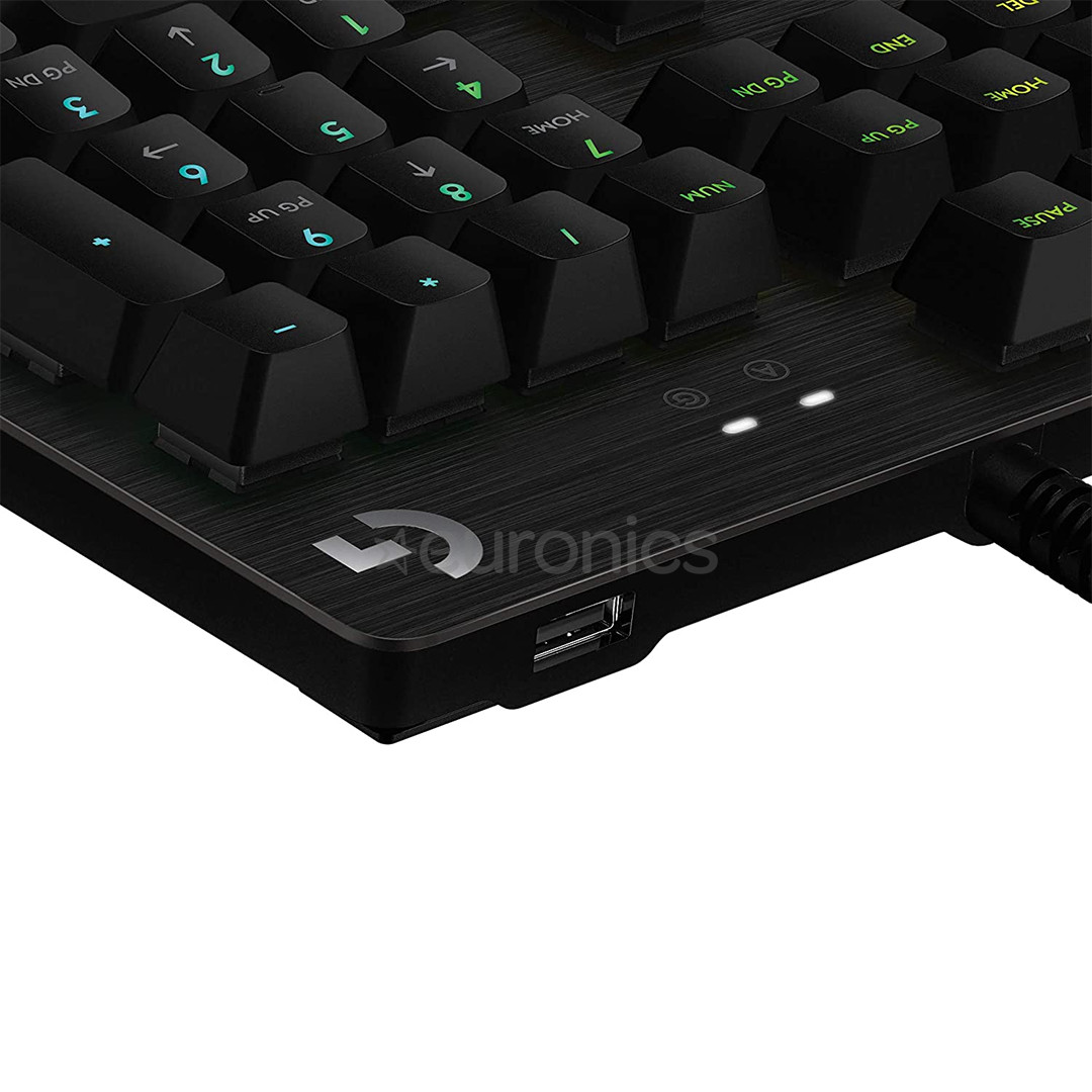 Logitech G512 Carbon Lightsynch, GX Red, US, must - Mehaaniline klaviatuur