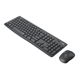 Logitech Slim Combo MK295, US, must - Juhtmevaba klaviatuur + hiir 920-009800