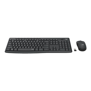 Logitech Slim Combo MK295, US, must - Juhtmevaba klaviatuur + hiir