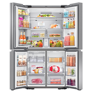 Samsung, 647 L, height 183 cm, silver - SBS Refrigerator