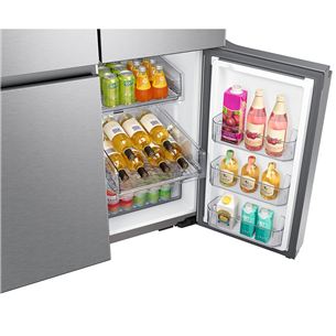 Samsung, 647 L, height 183 cm, silver - SBS Refrigerator