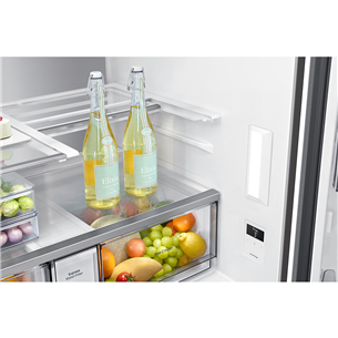 Samsung, 647 L, height 183 cm, silver - SBS Refrigerator