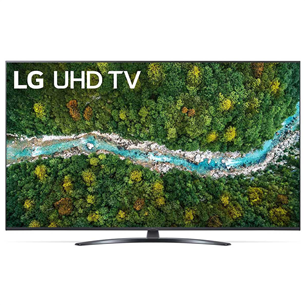 LG LCD 4K UHD, 55'', центральная подставка, черный - Телевизор