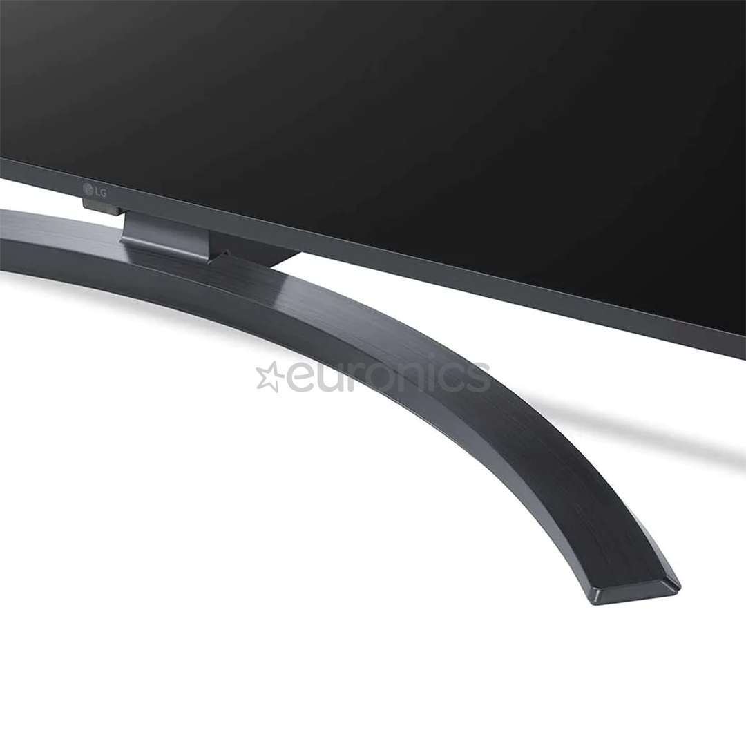 LG LCD 4K UHD, 55'', jalg keskel, must - Teler