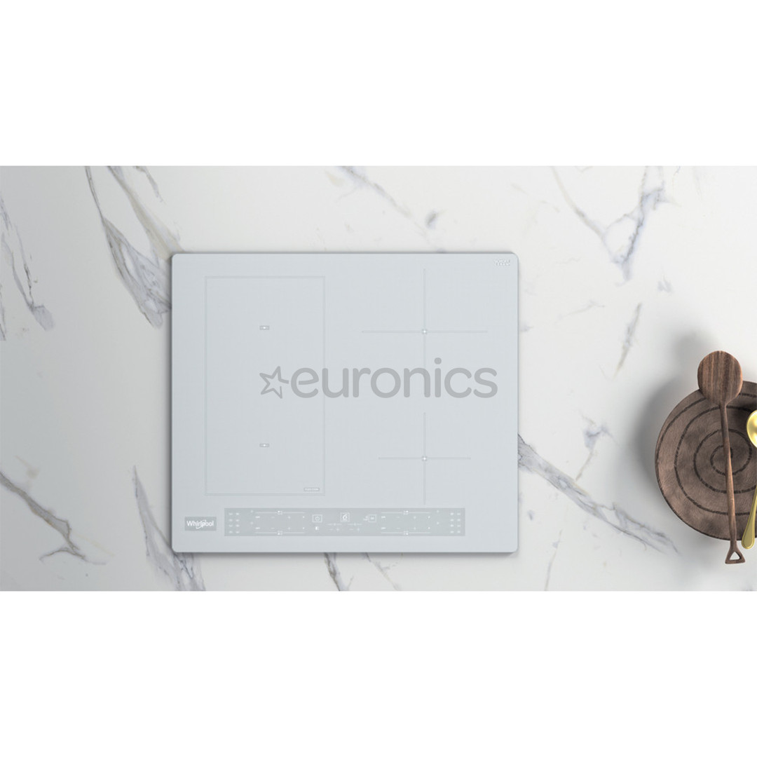 Whirlpool, width 59 cm, frameless, white - Built-in Induction Hob