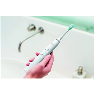 Philips Sonicare DiamondClean 9000, 2 tk, valge - Elektriliste hambaharjade komplekt äpiga