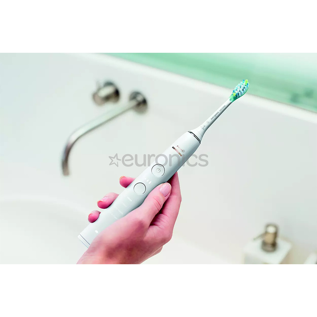 Philips Sonicare DiamondClean 9000, 2 tk, valge - Elektriliste hambaharjade komplekt äpiga