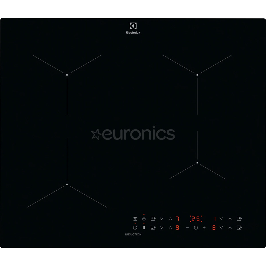 Electrolux 300, laius 59 cm, raamita, must - Integreeritav induktsioonpliidiplaat