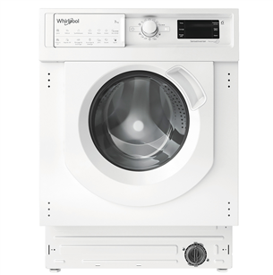 Whirlpool, 7 kg / 5 kg, sügavus 55 cm, 1400 p/min - Integreeritav kuivatiga pesumasin