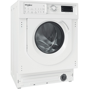 Whirlpool, 7 kg / 5 kg, sügavus 55 cm, 1400 p/min - Integreeritav kuivatiga pesumasin