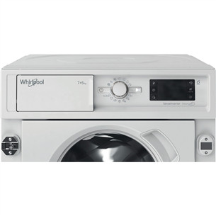 Whirlpool, 7 kg / 5 kg, sügavus 55 cm, 1400 p/min - Integreeritav kuivatiga pesumasin