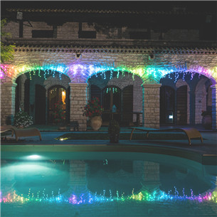 Twinkly Icicle 190 RGB LEDs (Gen II), IP44, 8,5 м, прозрачный - Умная гирлянда