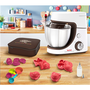 Tefal Masterchef Gourmet Baking With Kids, 4,6 L, 1100 W, valge - Köögikombain