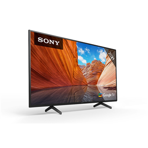 Sony LCD 4K UHD, 43", боковые ножки, черный - Телевизор