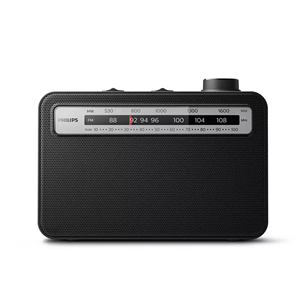 Philips, FM, analog, black - Portable radio